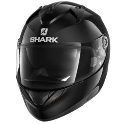 Motorcycle full-face black helmet