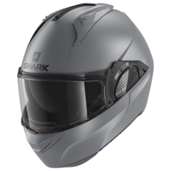 Motorcycle modular matt grey helmet