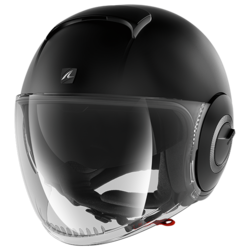 Motorcycle jet matt black helmet