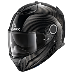Motorcycle full-face carbon black helmet