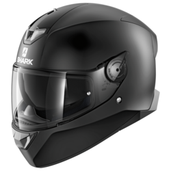 Casque de moto intégral noir mat