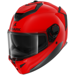 Motorcycle full-face red helmet