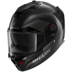 Motorcycle full-face carbon black, grey helmet