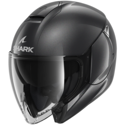 Motorcycle jet black helmet