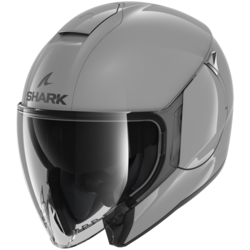 Casque de moto jet gris