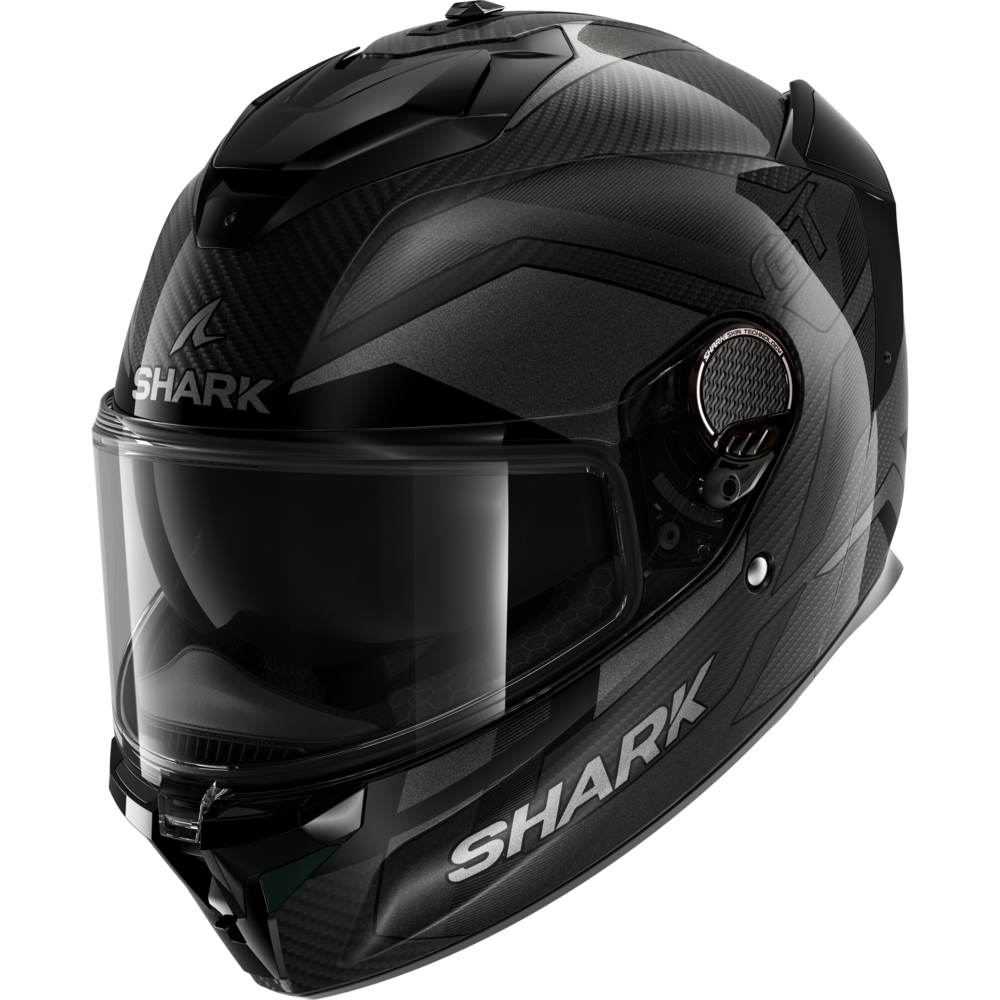 hænge tetraeder springe SPARTAN GT CARBON Motorcycle full-face carbon black helmet | SHARK HELMETS
