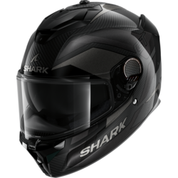 Motorcycle full-face carbon black helmet