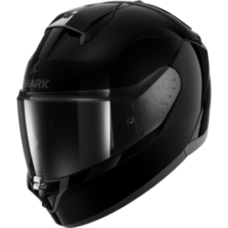 Motorcycle full-face black helmet