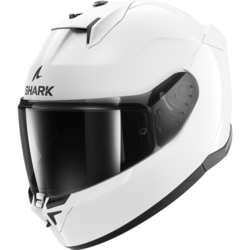 Motorcycle full-face white helmet