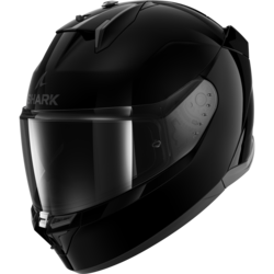 Motorcycle full-face black helmet
