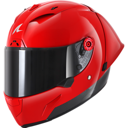 Motorcycle full-face carbon red helmet