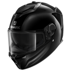 Motorcycle full-face black helmet