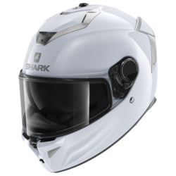 Motorcycle full-face white helmet