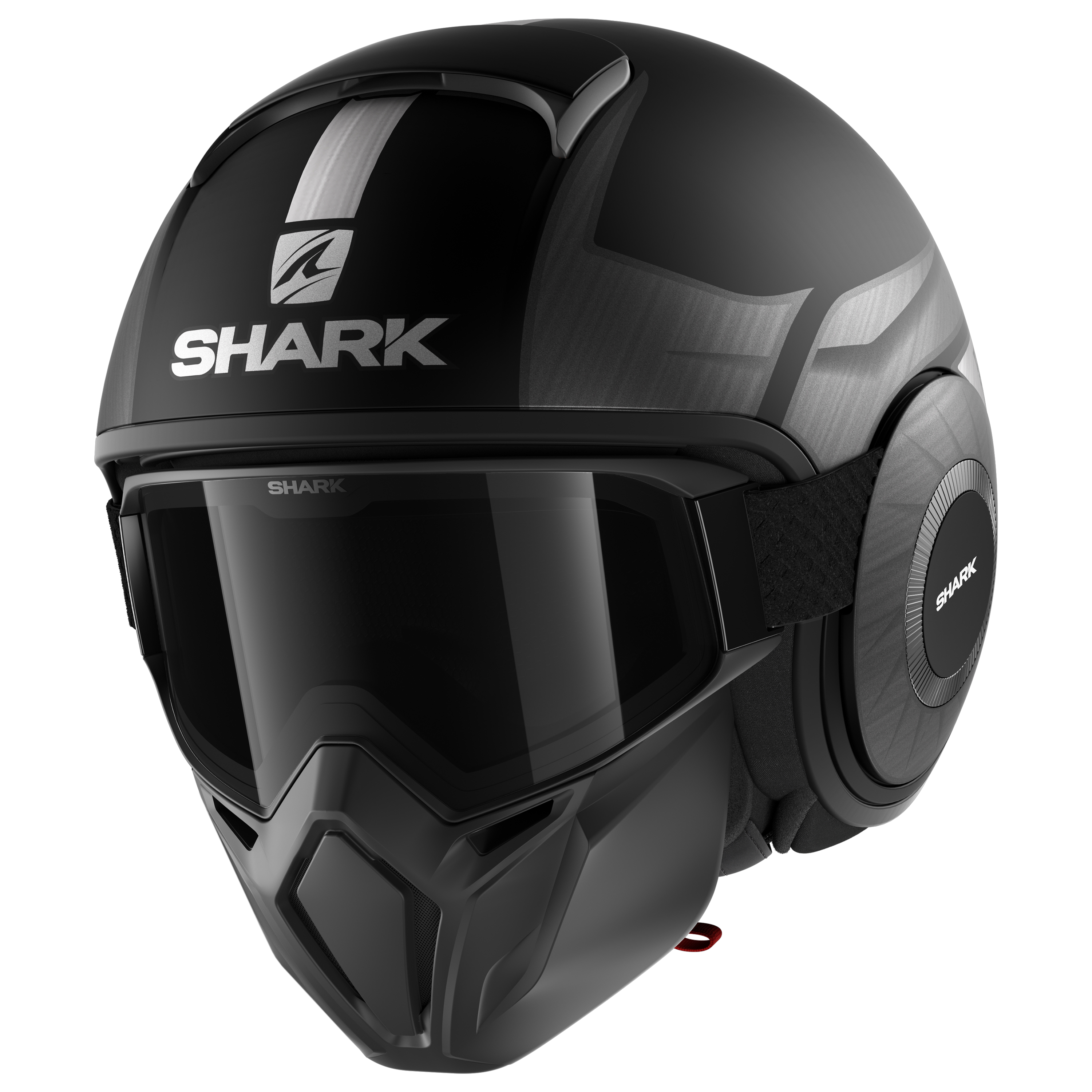 STREET-DRAK Motorcycle jet black helmet | SHARK HELMETS