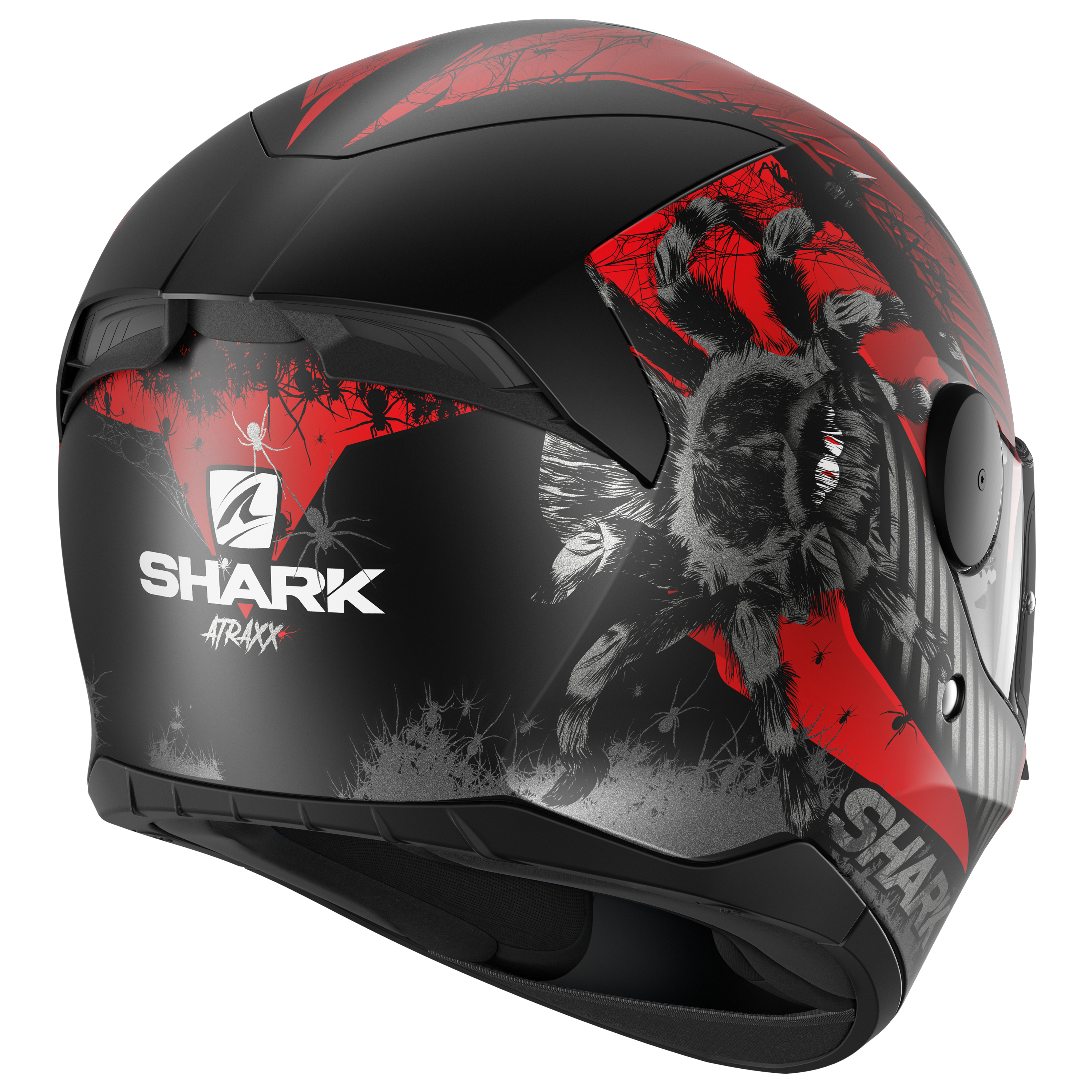 Helmets D-SKWAL 2 Motorcycle integral black, red helmet | SHARK 