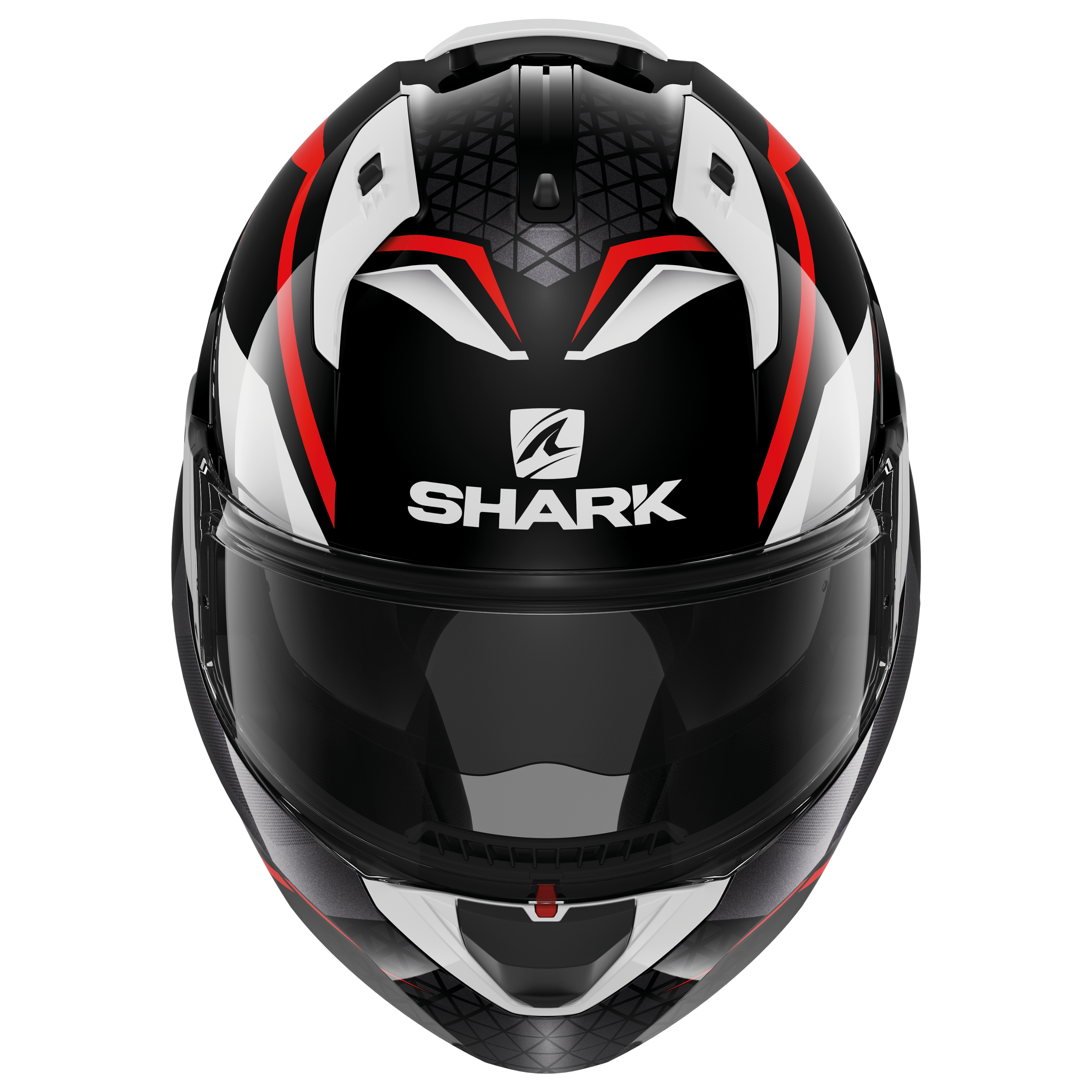 Helmets EVO ES Motorcycle modular black, red helmet | SHARK 