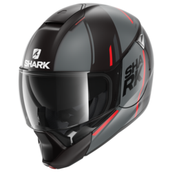 Motorcycle modular  black, grey helmet 