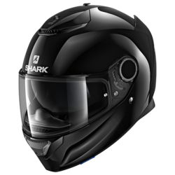 Motorcycle full-face black helmet