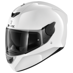 Motorcycle full-face white helmet