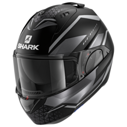 Motorcycle modular  black, grey helmet 