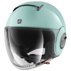 Motorcycle jet woman's green helmet