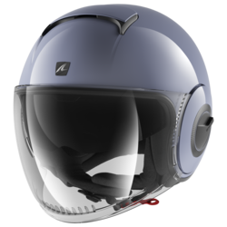 Motorcycle jet woman's grey helmet 