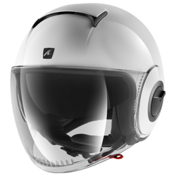 Motorcycle jet white helmet