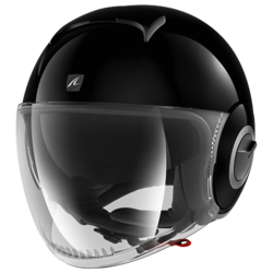 Motorcycle jet black helmet 