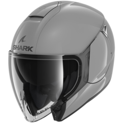 Motorcycle jet grey helmet