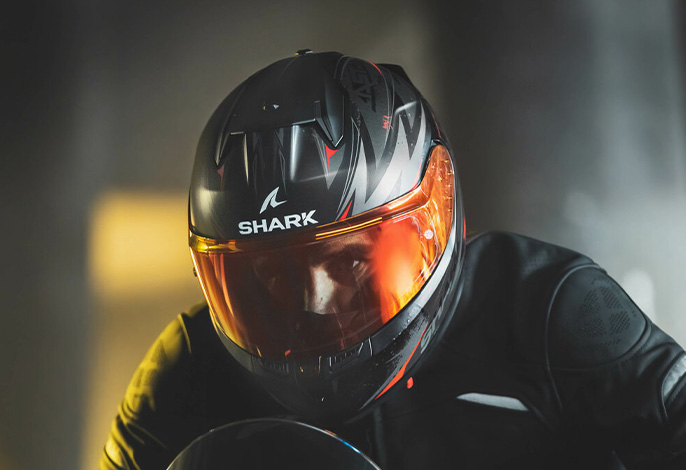 Shark D-SKWAL 2 ATRAXX Women's Full Motorcycle Helmet Purple Lady Helmet  Helmets