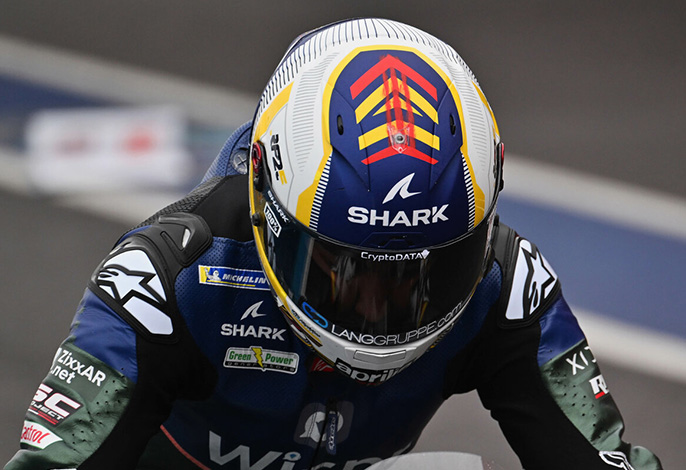 Casco moto integral Shark Race-R Pro Carbon Réplica Lorenzo Catalunya